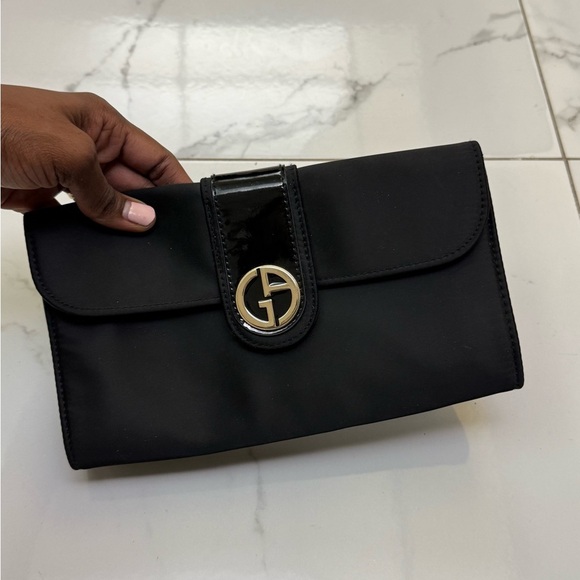 Giorgio Armani Elegant Black Clutch Bag - Picture 1 of 5